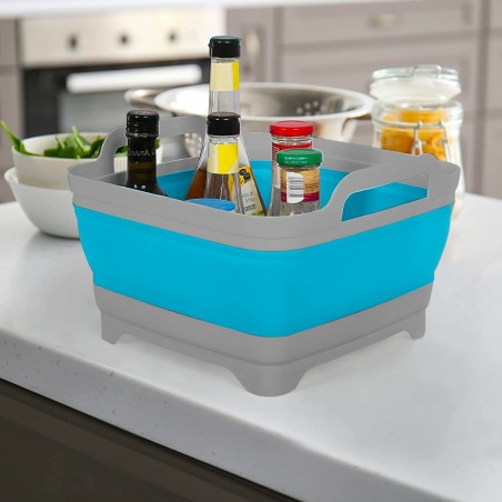 Cesto de lavado multiusos plegable 605806 en silicona contapón desagüe