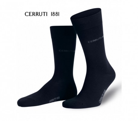 Pack 3 pares de calcetines largos CERRUTI 1881 para hombres de algodón y costura fina