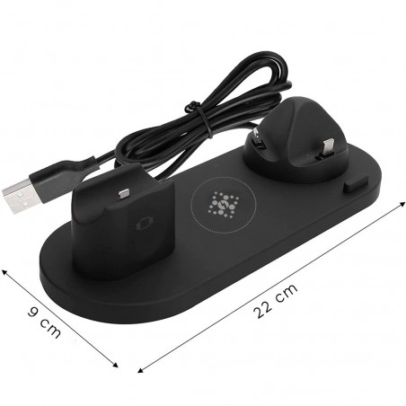 Cargador inalámbrico 992047 Estación de carga 6 en 1 para smartphone