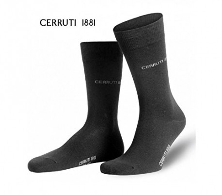 Pack 3 pares de calcetines largos CERRUTI 1881 para hombres de algodón y costura fina