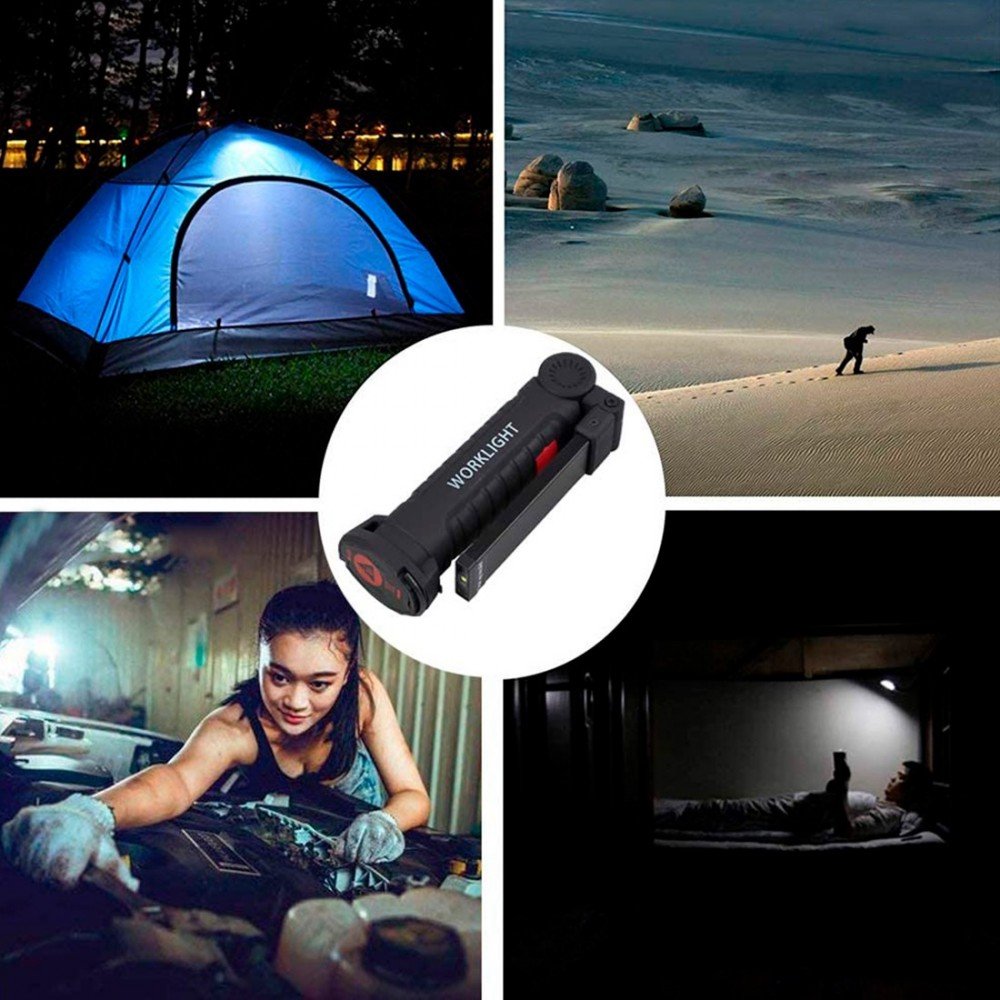 Mini linterna LED recargable COB 400529 Luz de...