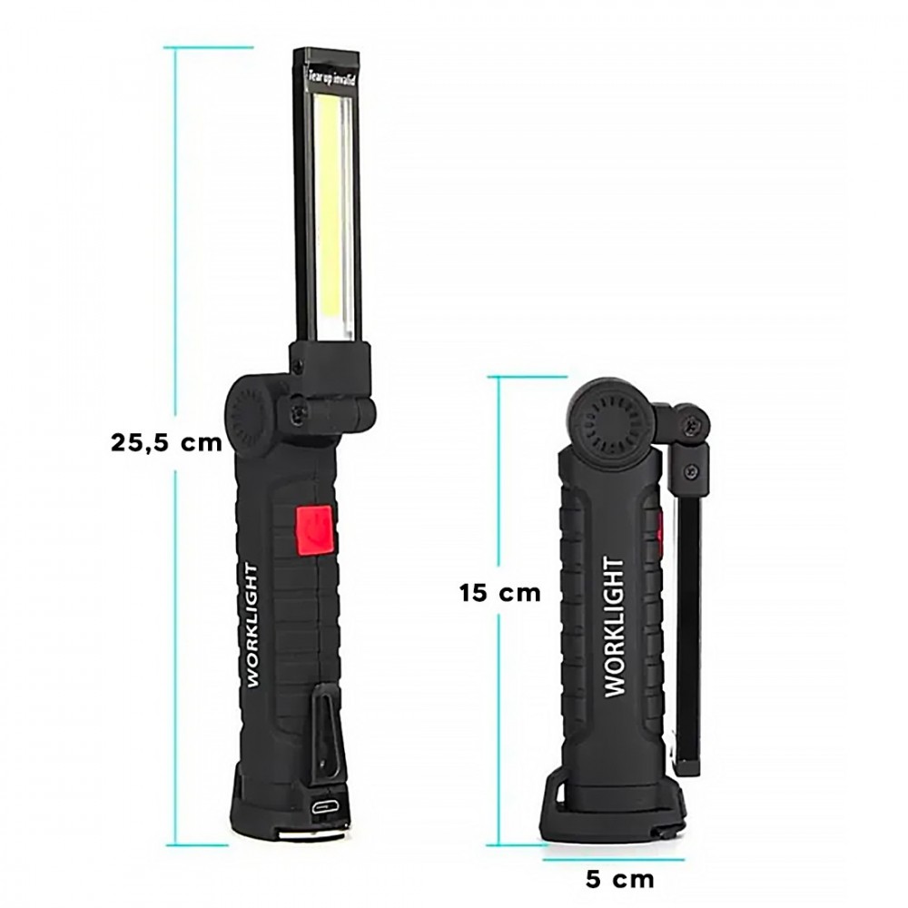 Mini linterna LED recargable COB 400529 Luz de...