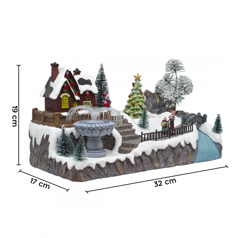 Aldea Navideña 32x17x19cm 361069 Decoración con...
