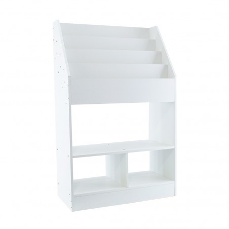 Estantería Montessori para niños estante multiusos, soporte para juguetes Blanco