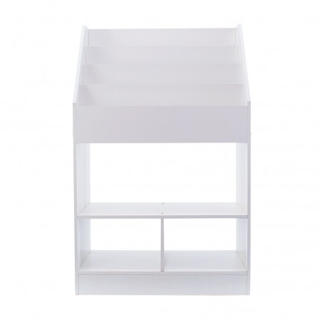 Estantería Montessori para niños estante multiusos, soporte para juguetes Blanco