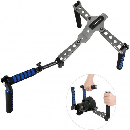 Estabilizador de cámara profesional para cámara con soporte de hombro