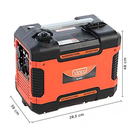 Generador inverter KRAFTROYAL silencioso 2 KW 79CC 4T Monofásico 12V
