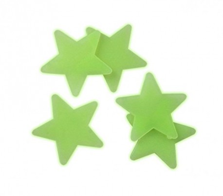 Pack de 24 piezas - Estrellas, planetas y luna autoadhesivas fluorescentes - Decorativas para la habitación