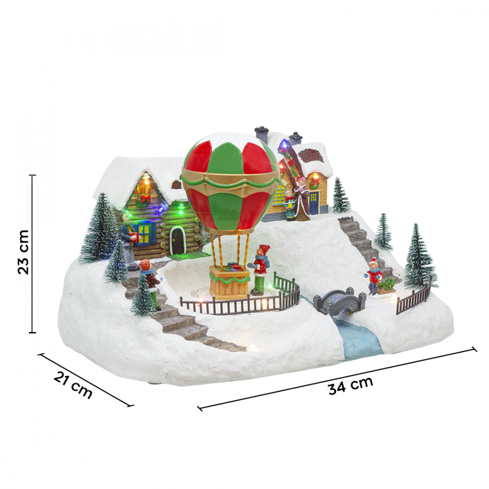 Aldea Navideña 34x23x22 cm 361063 Decoración...