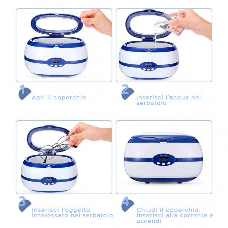 Esterilizador de ultrasonidos digital para esteticien y peluqueria profesional