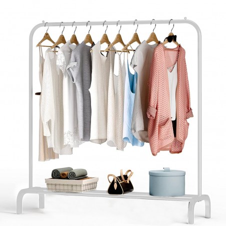 Perchero autoportante 210955 Multifuncional con estante de almacenamiento