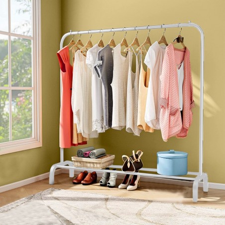 Perchero autoportante 210955 Multifuncional con estante de almacenamiento