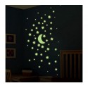 Pack de 13 piezas mod. GLOW MOON & STARS - Estrellas y luna autoadhesivas fluorescentes - Decorativas para la habitación