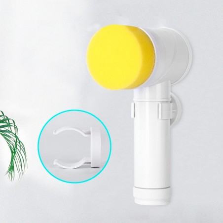 Cepillo eléctrico 5 en 1 cepillo mágico 3 cabezas limpieza cocina baño azulejos