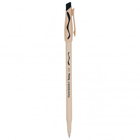 Bolígrafo borrable negro Paper Mate Paquete de 12 piezas Punta redonda 1 mm
