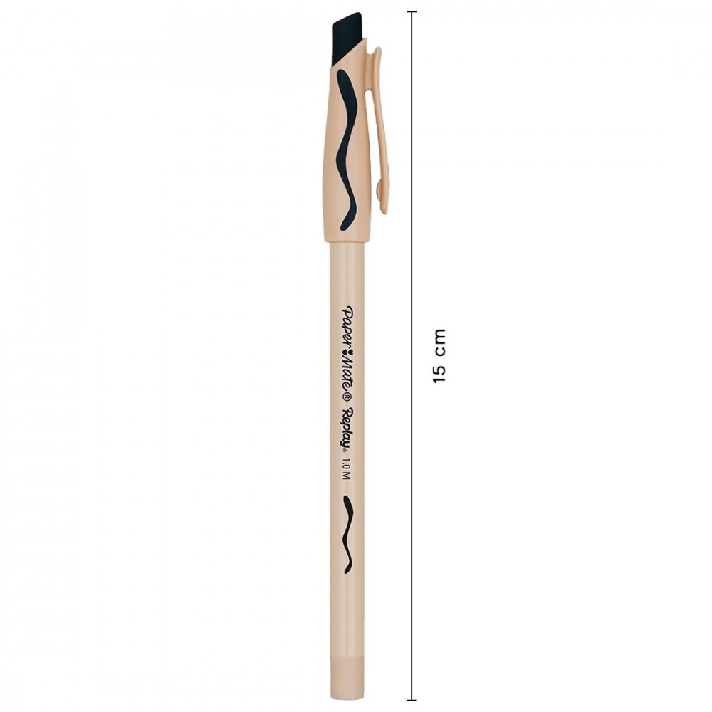 Bolígrafo borrable negro Paper Mate Paquete de...