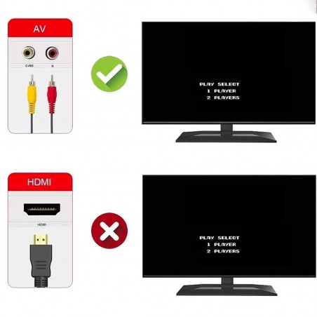 Classic Retro Game Mini Consola 680050 Videojuego 2 mandos con 620 juegos