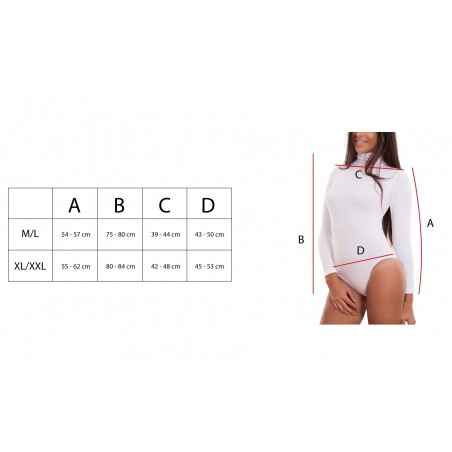 Pack 3 Body térmico AMINA VKA39 manga larga HIGH NECK interior de felpa