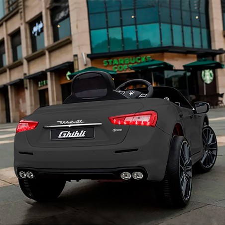 LT880 Coche eléctrico para niños MASERATI GHIBLI con luces LED 12V y MP3
