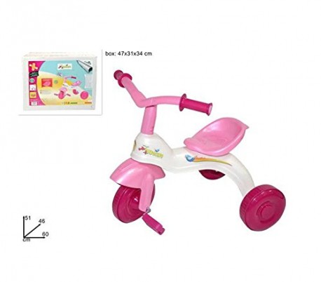 Triciclo infantil en color rosa y azul para niña y niño - TOMBOLINO - Óptimo regalo