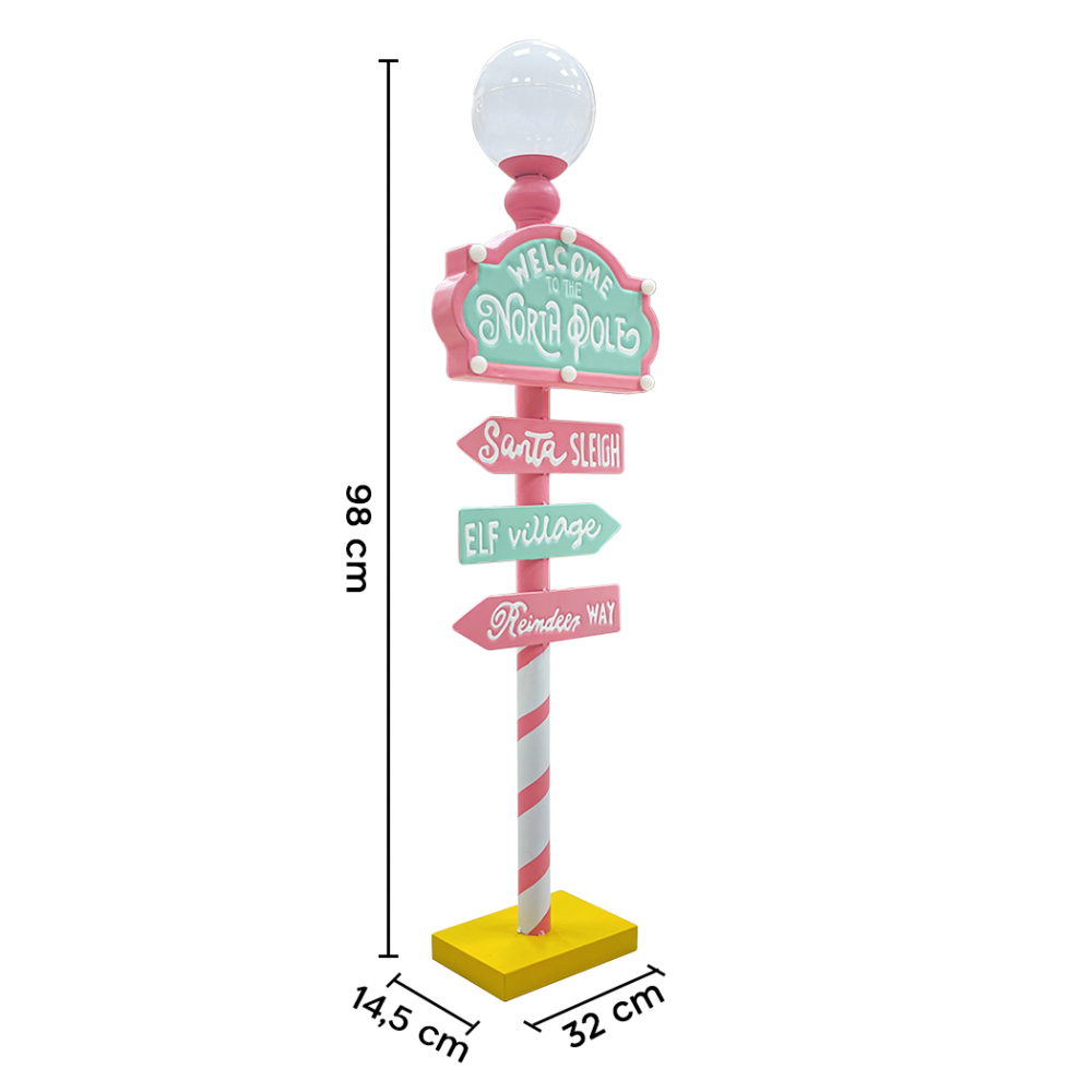 Cartel direcciones Papá Noel 436016 Adorno...