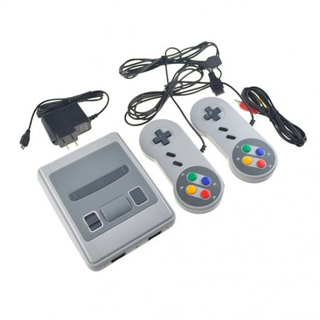 Super Mini SFC 496060 Consola videojuegos retro para 2 jugadores con 620 juegos
