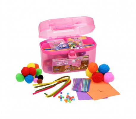 Kit decoupage CRAFT ART CASE - con 127 accesorios 52087 - Estimulación de la creatividad infantil