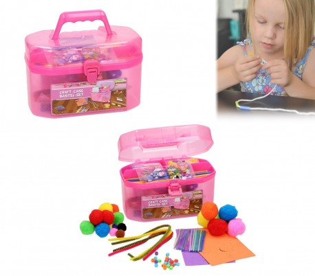 Kit decoupage CRAFT ART CASE - con 127 accesorios 52087 - Estimulación de la creatividad infantil