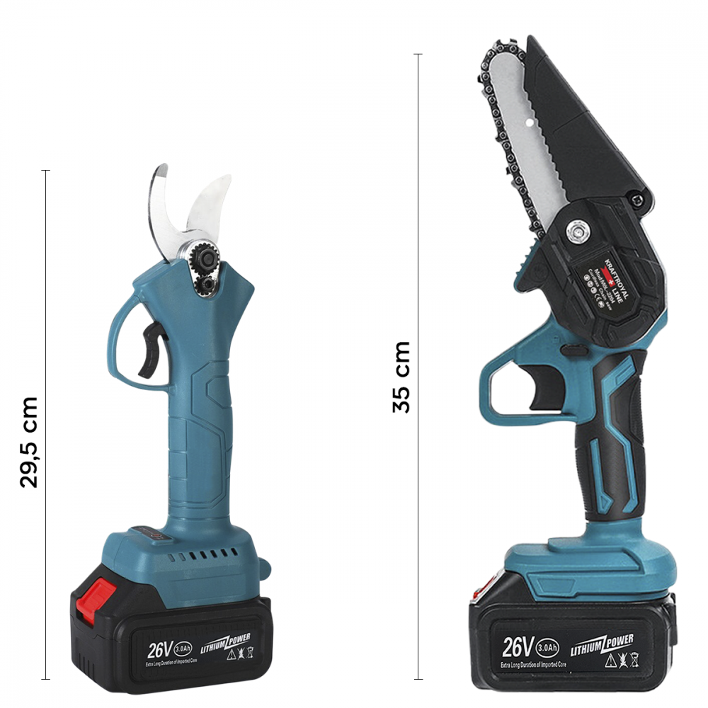 Kit 2 uds motosierra y tijera de poda...