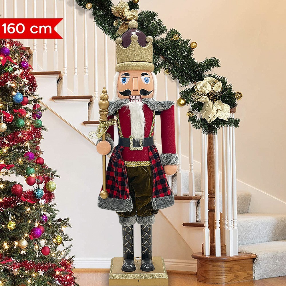 Soldado Cascanueces 392075 rojo escocés 160H cm...