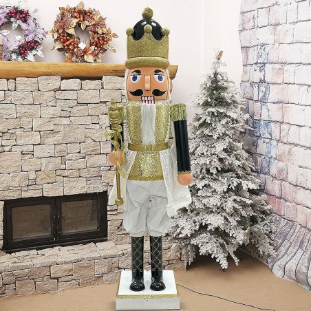 Soldado cascanueces 392082 soldado negro 160Hcm con luces, sonidos y movimiento