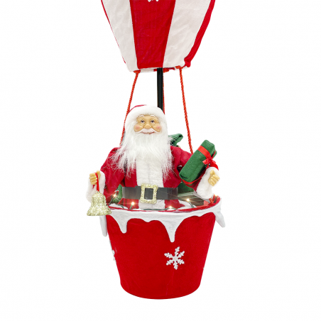 Globo papa noel 392050 adornos navideños 110H cm con luces y sonidos