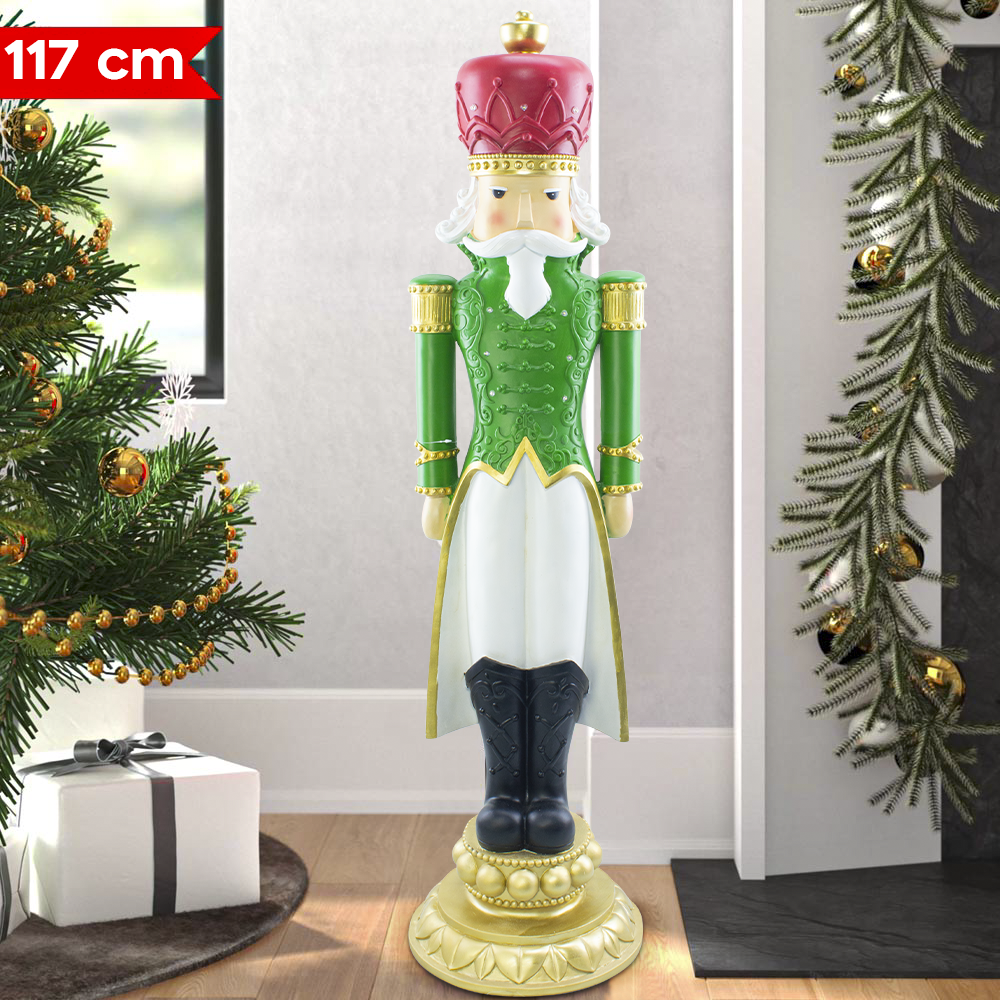 Cascanueces de navidad soldado verde H117cm...