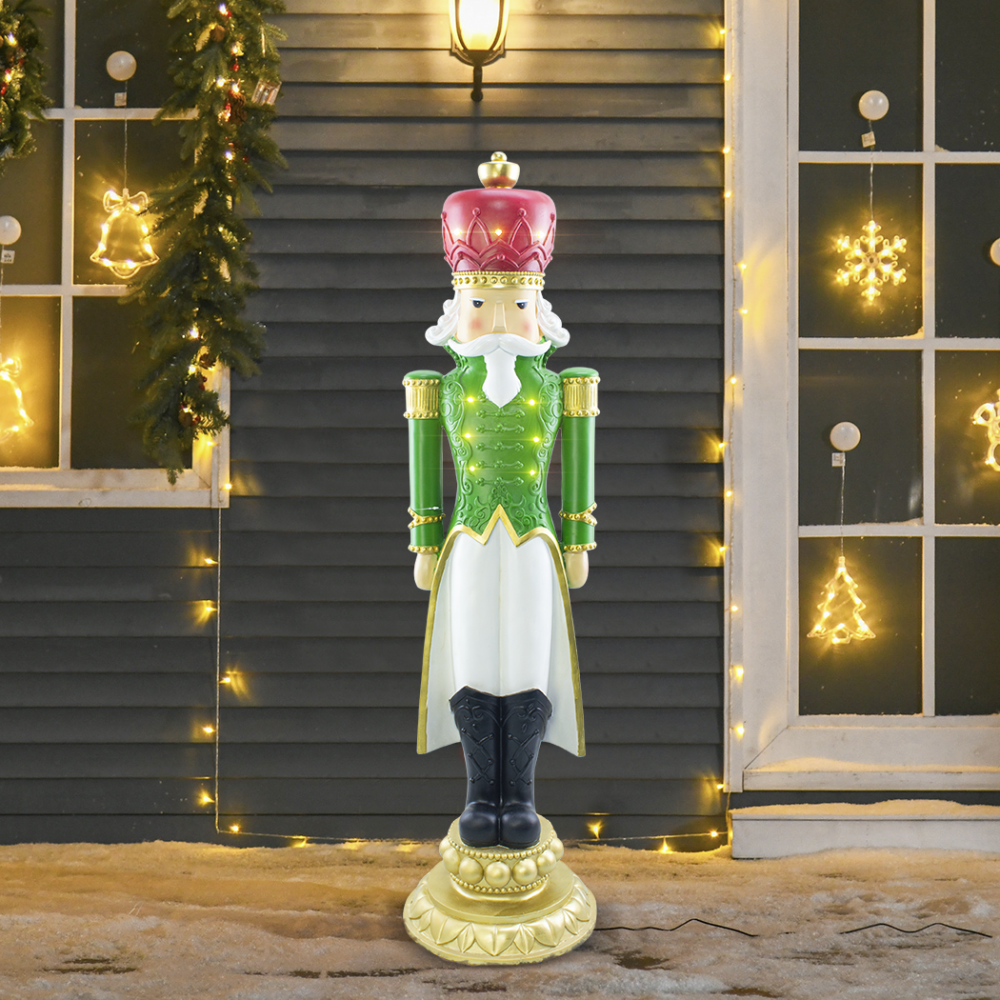 Cascanueces de navidad soldado verde H117cm...