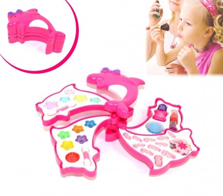 Estuche de maquillaje con forma de DELFÍN para niñas - Juguete infantil de imitación