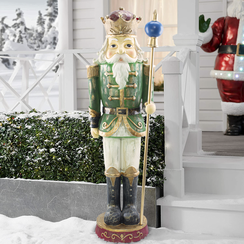 Cascanueces de Navidad Soldado Verde H122cm...