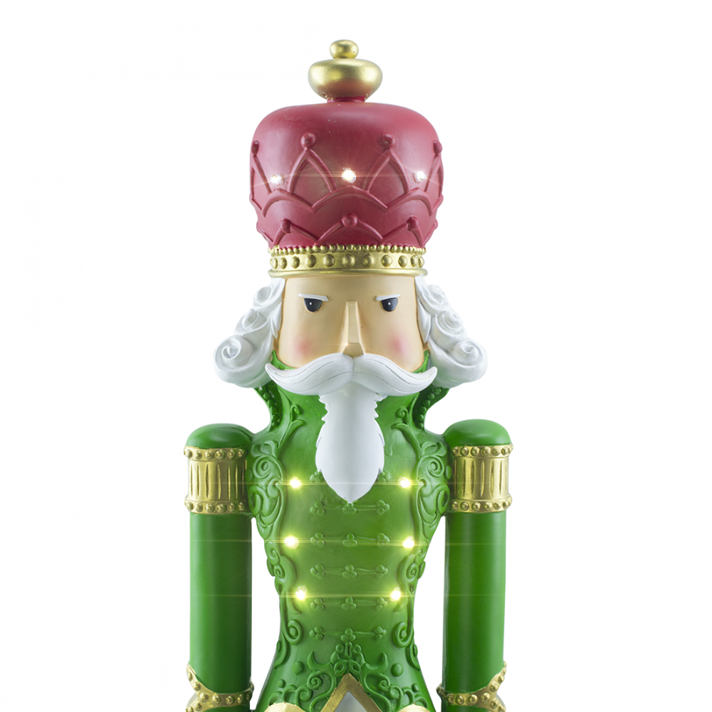 Soldado cascanueces de navidad Verde H91cm...