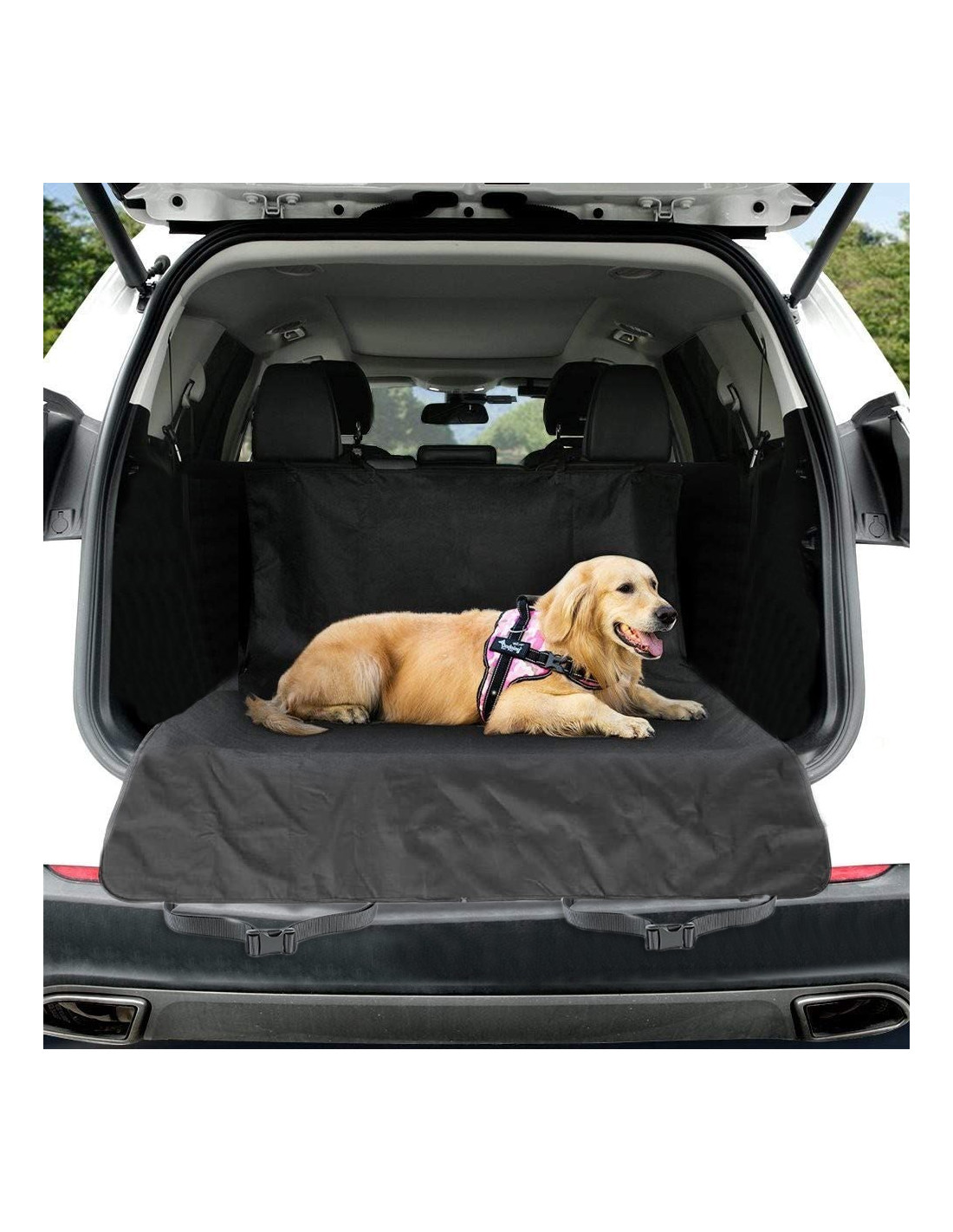 Protector universal de maletero de coche para perros con alfombrilla de  protección lateral para perros, cubierta de maletero para todos los coches,  fácil de limpiar, negro JFHHH pequeña