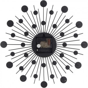 Reloj de Pared 539312 Metal 30cm con Bolas de Cristal... 2