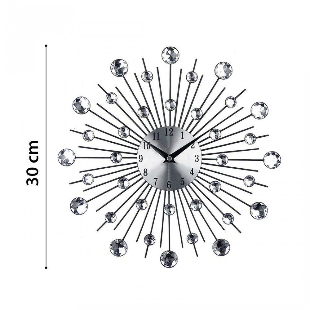 Reloj de Pared 539312 Metal 30cm con Bolas de...