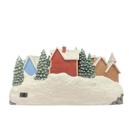 Pueblo con trineo de Papá Noel 367009 con Luces, Sonidos y Movimiento 44x26x23
