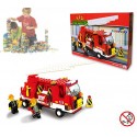 Juego de construcción con motivo de BOMBEROS set de 190 PZ con 2 personajes incluye camión y escalera extensible M38-B3000 Juego de construcción con motivo de BOMBEROS set de 190 PZ con 2 personajes incluye camión y escalera extensible M38-B3000