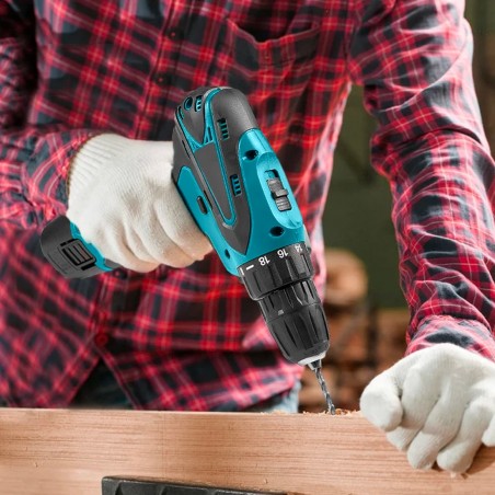 Taladro atornillador inalámbrico 18V KRAFTROYAL JPZ2012 Kit taladro combinado