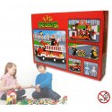 Juego de construcción con motivo de BOMBEROS set de 190 PZ con 2 personajes incluye camión y escalera extensible M38-B3000 Juego de construcción con motivo de BOMBEROS set de 190 PZ con 2 personajes incluye camión y escalera extensible M38-B3000