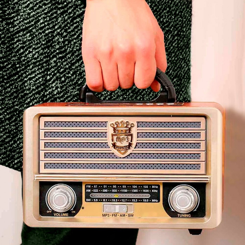 Q-YX2022 Radio retro inalámbrica control remoto...