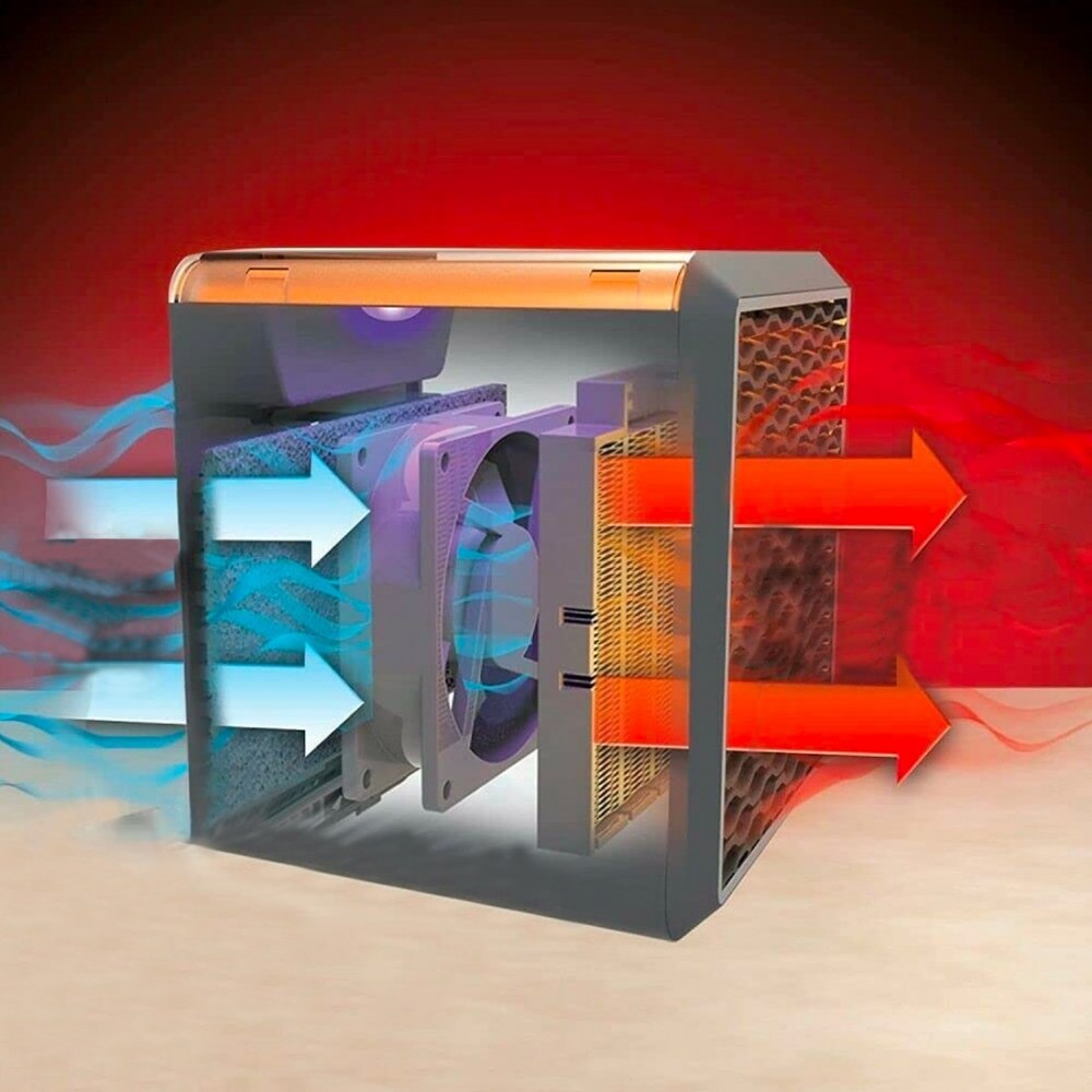 Estufa eléctrica portátil Purificador de aire...