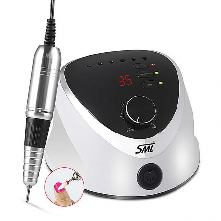 Fresa de uñas SML 020139 Fresa taladro 35000 revoluciones con pantalla LED