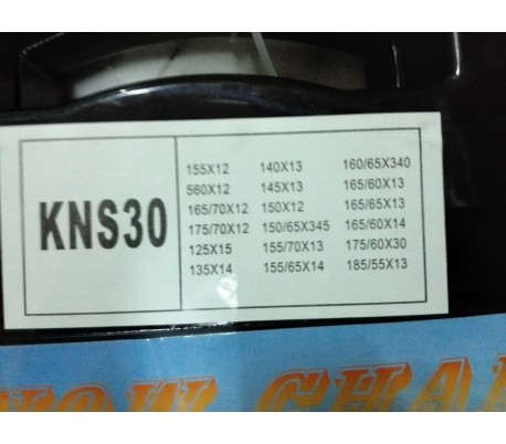 Cadenas de nieve en acero para el coche 9mm KNS homologado de 20 a 130 para todo tipo de vehículos automóviles