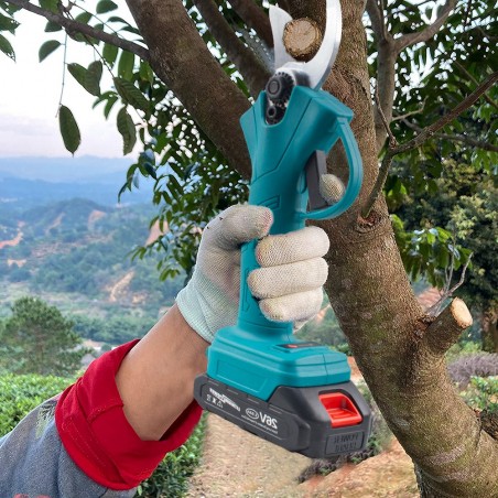 Tijeras de podar eléctricas KRAFTROYAL YOD-5016 con 2 baterías 26V Corte 25mm