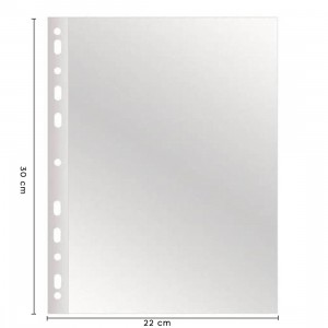 Pack 50 Piezas sobres perforados transparentes con brillo... 2